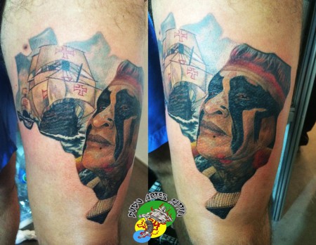 Tattoo feita na Tattoo Week - Tema brasileiro